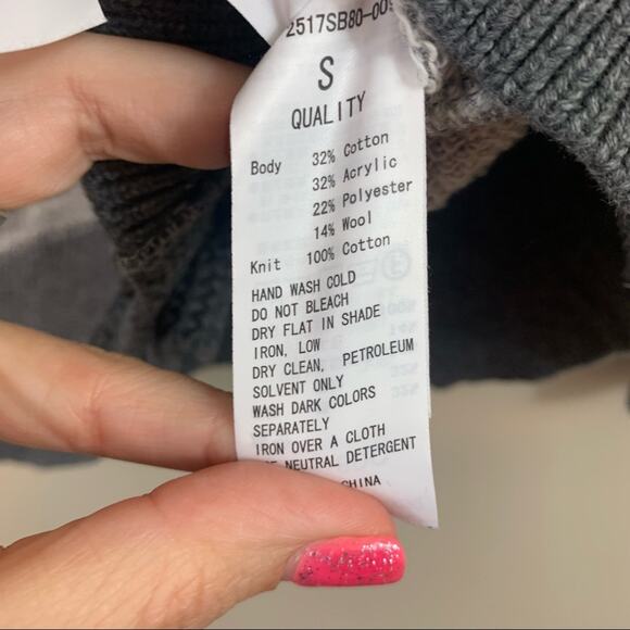 AZUL By Moussy Gray Shawl Button-Down Cardigan - Picture 5 of 6